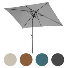 SVITA Sonnenschirm 3x2m Balkonschirm rechteckig mit Sonnenschutz