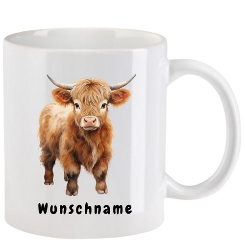 Tasse mit hochlandrind - tasse,