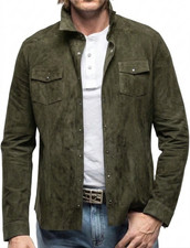 Herren olivgrün wildleder - herren,