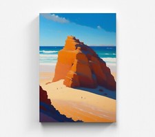 Wandbild Meer Bunter Strand