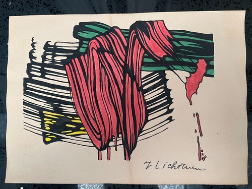 Roy lichtenstein - lichtenstein, (handarbeit)