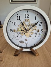 Wanduhr für Küche und Bad 25 cm mit Thermometer und Hygrometer