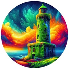 8x lighthouse 9x9 cm car