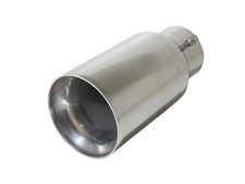 Auspuffblende Endrohr Edelstahl 1 x 90 mm rund für Auspuffrohre bis 6 cm B-Ware