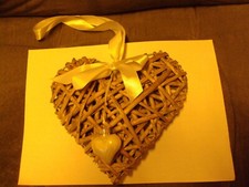 Herz aus Weidengeflecht