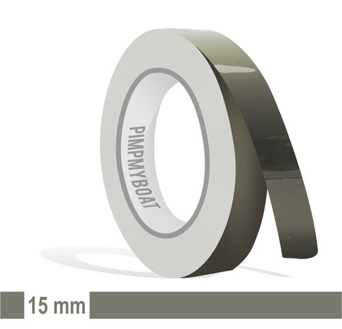 Zierstreifen 15mm dunkelgrau