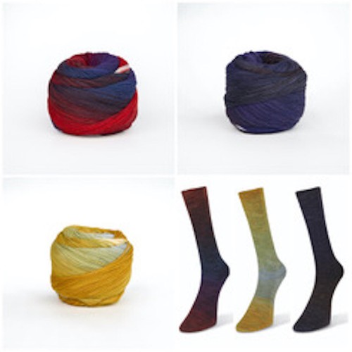 Laines nord watercolor sock - nord,