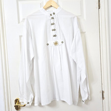 SKANDAL Münchner Trachten Mittelalter Hemd Piraten Kostüm Kostüm Wikinger Oberteil L