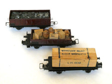 3 Güterwagen  (DDR Zeit)  mit