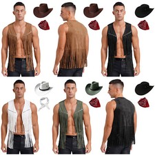 Herren cowboy kostüm weste - herren,