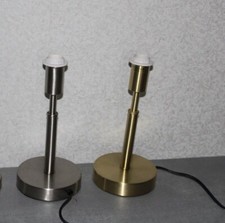 Tischlampe Tischleuchte DON 2 mit Touch Schalter Lampen Lampenfuß Gold Silber