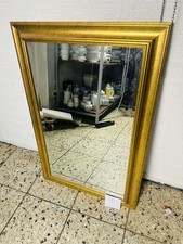 WANDSPIEGEL HOLZRAHMENSPIEGEL RAHMEN SPIEGEL Gold Holz 89x58cm Antik stil