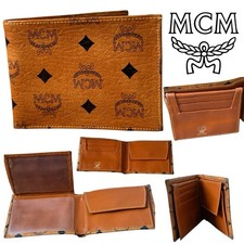 MCM Geldbörse Leder Wallet Portemonnaie - Cognac