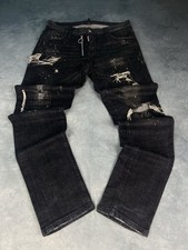 Dsquared2 Slim Jeans | Destroyed Black Denim | Größe 32