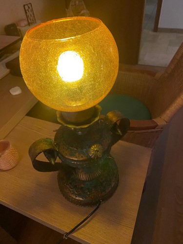Tischlampe wie petroliumlampe - tischlampe,