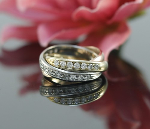 Tri color brilliant - tri-color, ring