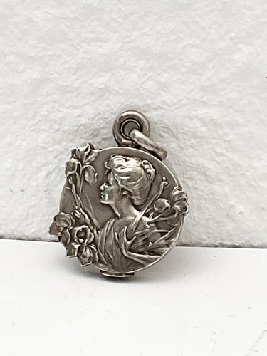 Jugendstil silber medaillon - jugendstil,