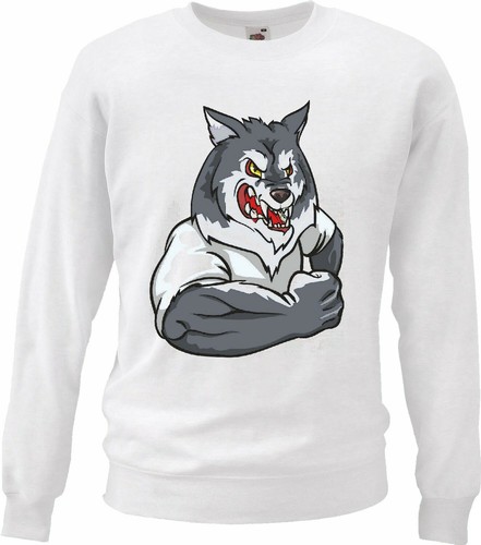 Sweatshirt wolf muskelshirt - sweatshirt,