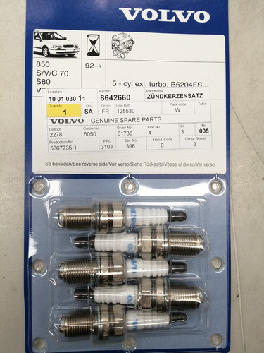 Original volvo zündkerzensatz - volvo,