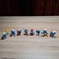 Schleich Peyo Bully Schlümpfe 70er 80er 8 Stück Konvolut Sammlung Vintage RAR