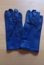 Lederhandschuhe, Damen, blau