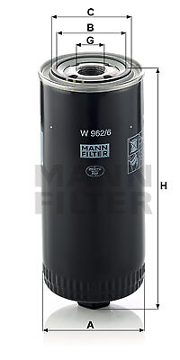 Mann filter 962 ölfilter - 962/6,