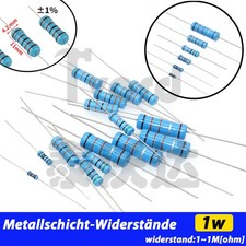 1W Metallfilm Widerstand Metallschicht 1/2.2/4.7/10/22/47/100/220/330 1k~1M ohm