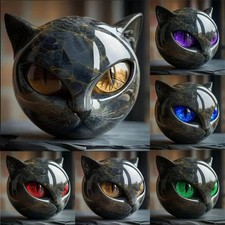 Harz schwarze Katze Stein