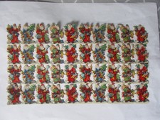 WUNDERSCHÖN ALT SELTEN WEIHNACHTSMÄNNER  23,5 cm x 13 cm fein gearbeitet