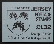 Jersey Markenheftchen Freimarken Familienwappen MH Kanalinsel GB postfrisch**