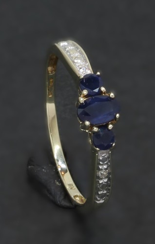 Karat gelbgold x saphir - 9,