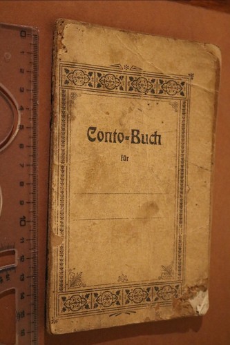 Altes conto buch - conto-buch, 1906