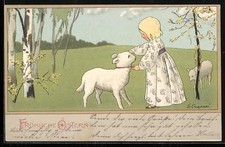 Künstler gertrud caspari - künstler-ak,