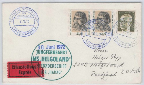 Bund schiffspost beleg - bund,