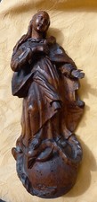 Maria Immaculata Holz 26 cm barock Mitte 18. Jahrhundert Heiligenfigur