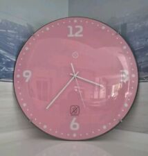 XXXL Sompex NEU/OVP  35,5cm große Wanduhr lautlos Pink Rosa