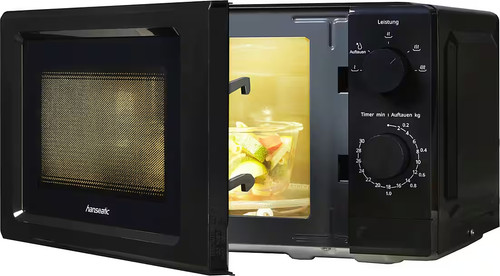Mikrowelle schwarz 700w 19l - 700w,