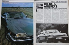 Original 1985 Autocar extracted mag road test: JAGUAR XJ-S XJS HE cabriolet