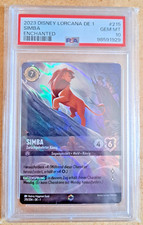 Disney Lorcana Simba 215/204 Verzaubert DE PSA 10