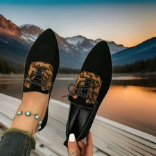 Damen Halbschuhe schnurschuhe