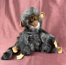 Grauer Affe plüschtier Stofftier Höhe ca. 24 cm Toyland