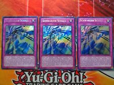 3x SCHWARZER SCHALL - DRLG-DE030 Secret Rare / 1. Auflage Exc Set Schwarzflügel
