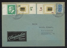 BRD Nr. 209 + 212 + 213 auf