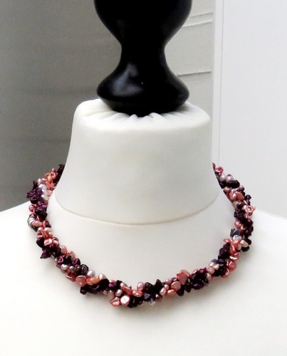 Perlen collier keshi - collier,