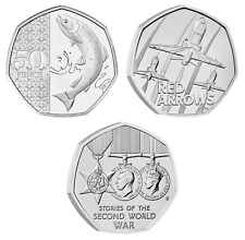 2025 50 Pence Münzen Red