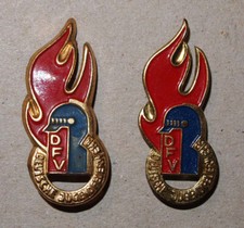 Ältere Splinten-Abzeichen DFV Deutsche Jugendfeuerwehr 2 Varianten zum Aussuchen