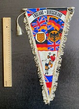 Alter Wimpel Länderspiel England - Deutschland