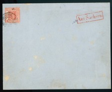 Sachsen Dreier Mi. Nr. 1 a auf