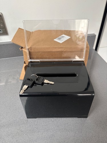 Spendenbox mit schloss - -, neu