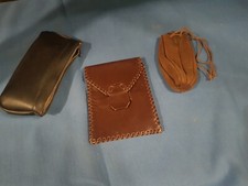 Tabakbeutel Leder + Tasche + Pfeifentasche